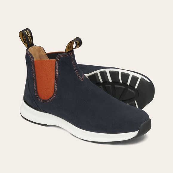 Blundstone Shoes - Blundstone 2147 Active Chelsea Boots Navy Burnt Orange | US M6.5 / W8.5